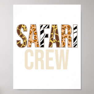 Affiche Safari Squad Animaux Zoo Faune Zoo Halloween Co