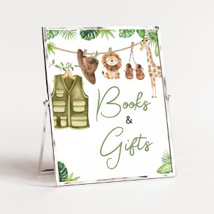 Affiche Safari tropical Jungle Animaux Livres et Cadeaux