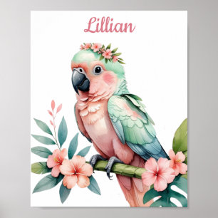 Affiche Safari Tropical Personnalisé Petite Pépinière Art