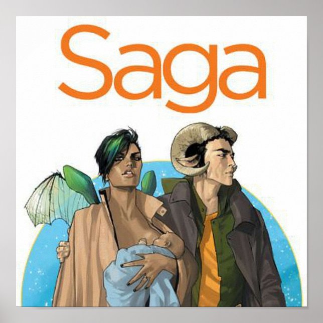 Affiche Saga  Bande dessinée (Devant)