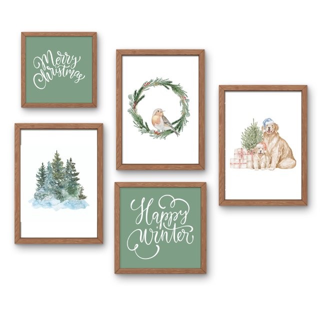 Affiche Saga Green Joyeux mur de Noël (Créateur téléchargé)