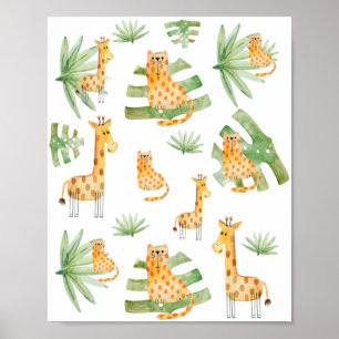 Affiche Sage Boy en mousse de mer   Jungle Safari Animaux 