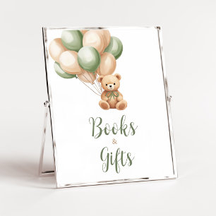 Affiche Sage Green Bear Ballotte Livres et Cadeaux
