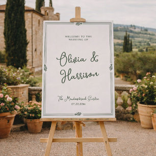 Affiche Sage Green Branche d'Olivier Jardin Mariage Bienve