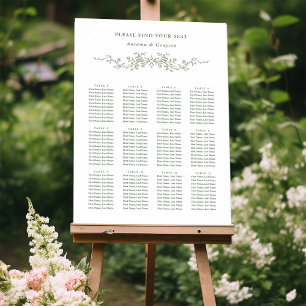 Affiche Sage Green Classy Français Victorien Mariage Siège