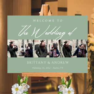 Affiche Sage Green Keepsaké : Mariage personnalisé Bienven