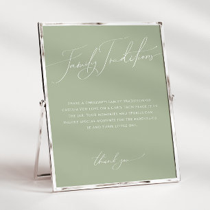 Affiche Sage lunaire Vert Traditions familiales Signe