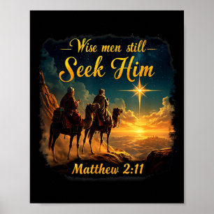 Affiche Sages de vintage cherchent encore Jésus 3 Rois Chr
