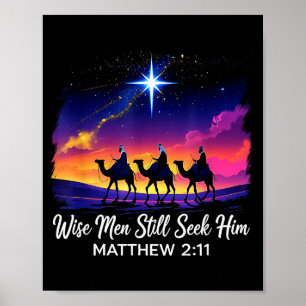 Affiche Sages de vintage cherchent encore Jésus foi 3 Rois