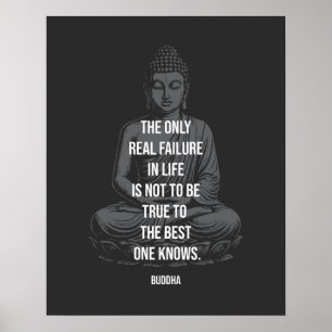 Affiche Sagesse de Bouddha : Fidèle à votre meilleur soi