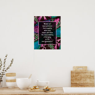 Affiche Sagesse de RBG Citations féministes de Ruth Bader