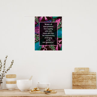 Affiche Sagesse de RBG Citations féministes de Ruth Bader