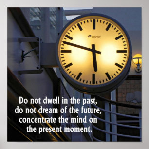 Affiche Sagesse du temps Penser à l'affiche d'art