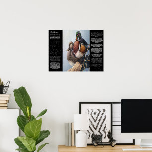 Affiche Sagesse et Canards par l'eau DESIDERATA
