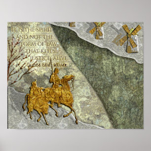 Affiche Sagesse judiciaire - Warren sur l'esprits de la lo