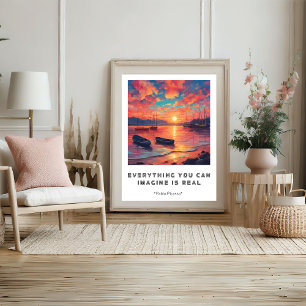 Affiche Sagesse Motivationnelle Imagine Est Une Véritable