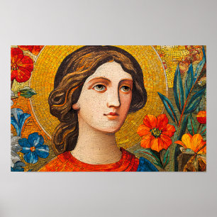 Affiche Sagesse rayonnante de Sainte Catherine d'Alexandri