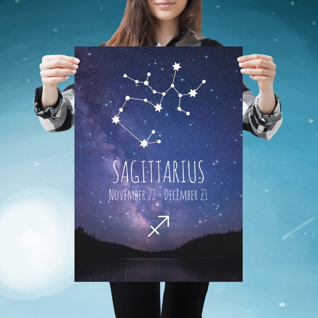 Affiche Saggitarius | Constellation Zodiaque personnalisée (Créateur téléchargé)
