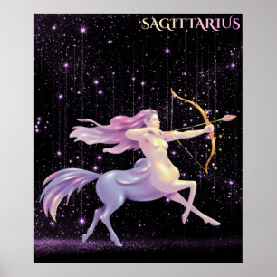 Affiche Sagittaire céleste - Art astrologique