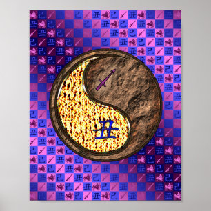 Affiche Sagittaire et Ox de la Terre