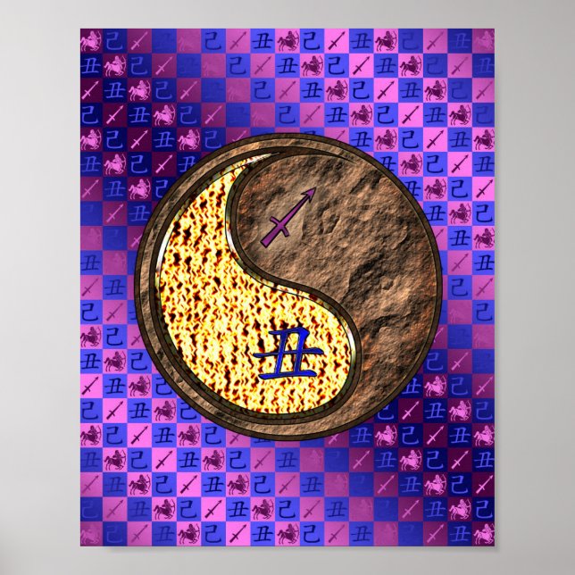 Affiche Sagittaire et Ox de la Terre (Devant)