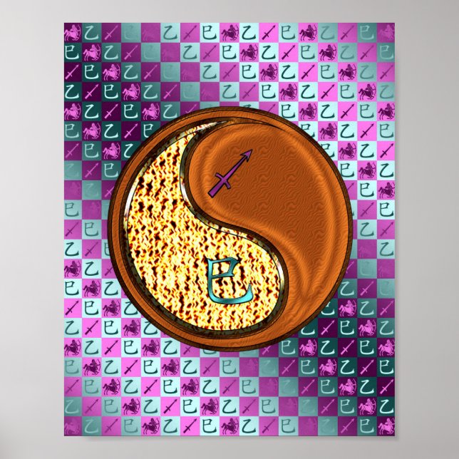 Affiche Sagittaire et Serpent à bois (Devant)