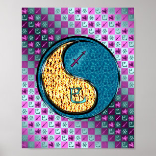 Affiche Sagittaire et Serpent d'eau