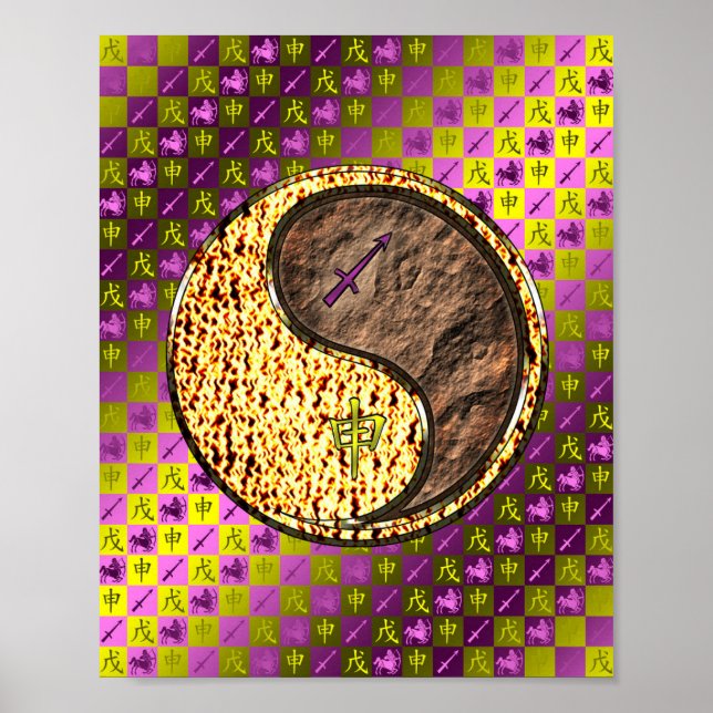 Affiche Sagittaire et singe de la Terre (Devant)