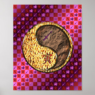 Affiche Sagittaire et Tigre de la Terre