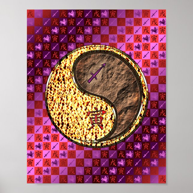 Affiche Sagittaire et Tigre de la Terre (Devant)