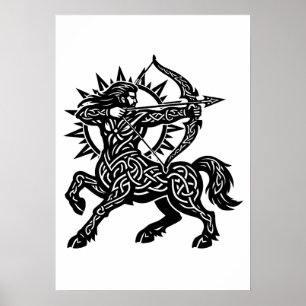 Affiche Sagittaire — L'Archer par BurnsInHell