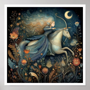 Affiche Sagittaire Signe du zodiaque Astrologie Céleste