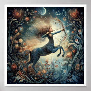 Affiche Sagittaire Signe du zodiaque Astrologie Céleste