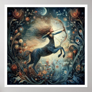 Affiche Sagittaire Signe du zodiaque Astrologie Céleste