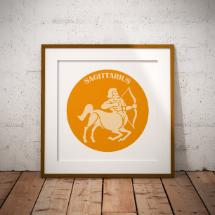 Affiche Sagittaire, Signe du zodiaque, Horoscope, Astrolog