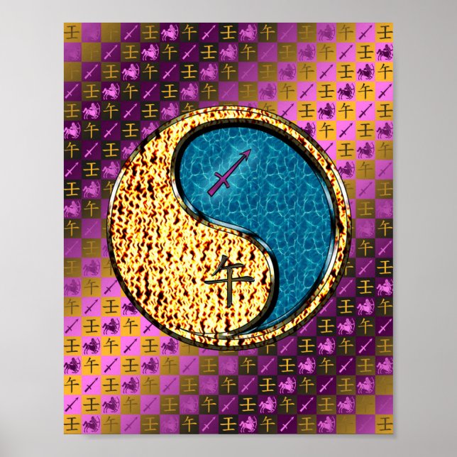 Affiche Sagittarius & Cheval d'eau (Devant)