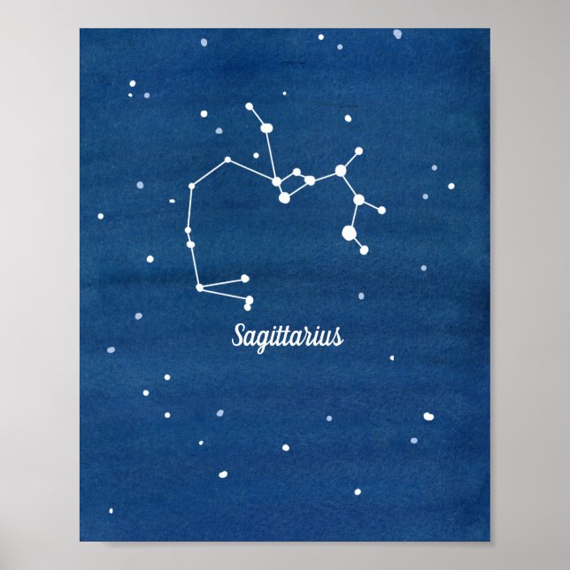 Affiche Sagittarius Constellation Night Sky (Devant)