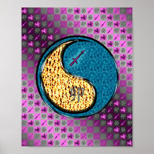 Affiche Sagittarius et lapin d'eau