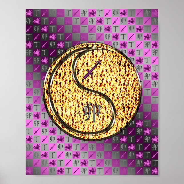 Affiche Sagittarius et Rabbit de feu (Devant)