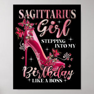 Affiche Sagittarius Girl Entrant Dans Mon Anniversaire Com