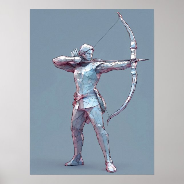 Affiche Sagittarius signe zodiaque (Devant)