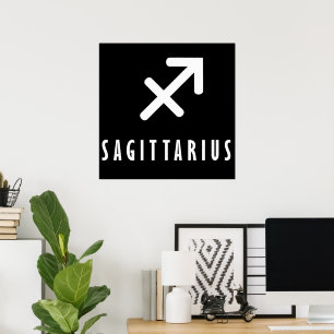 Affiche Sagittarius signe zodiaque