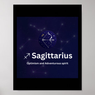 Affiche Sagittarius Sticker Signe Zodiac