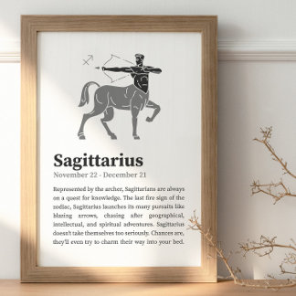 Affiche Sagittarius Zodiac
