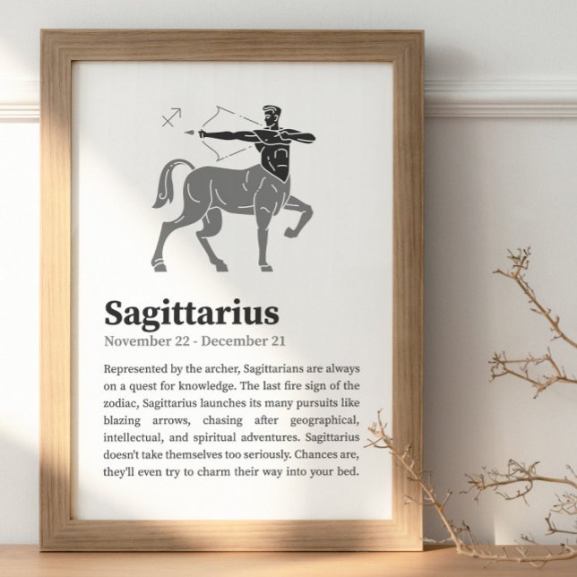 Affiche Sagittarius Zodiac (Créateur téléchargé)