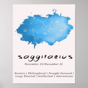 Affiche Sagittarius Zodiac Art Propriétaire Cadeau   Cadea