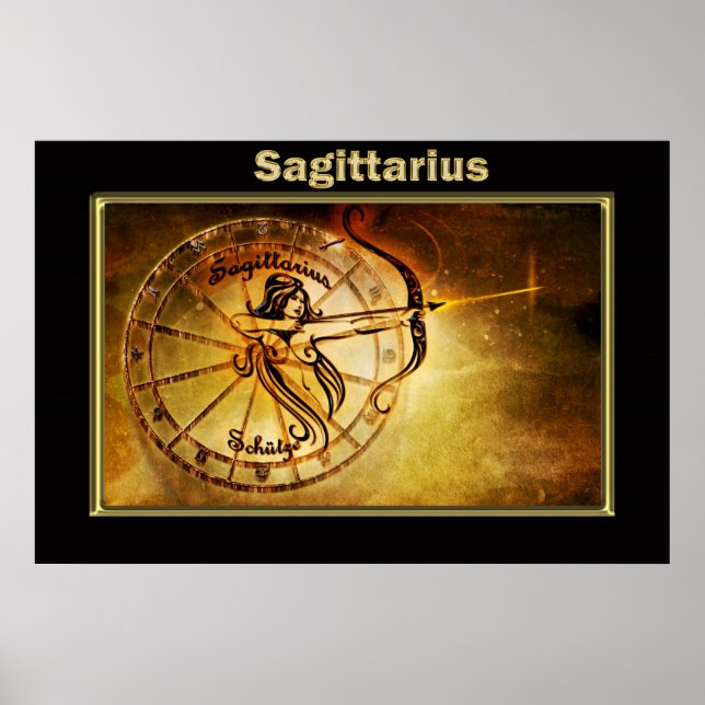 Affiche Sagittarius Zodiac Astrologie (Devant)