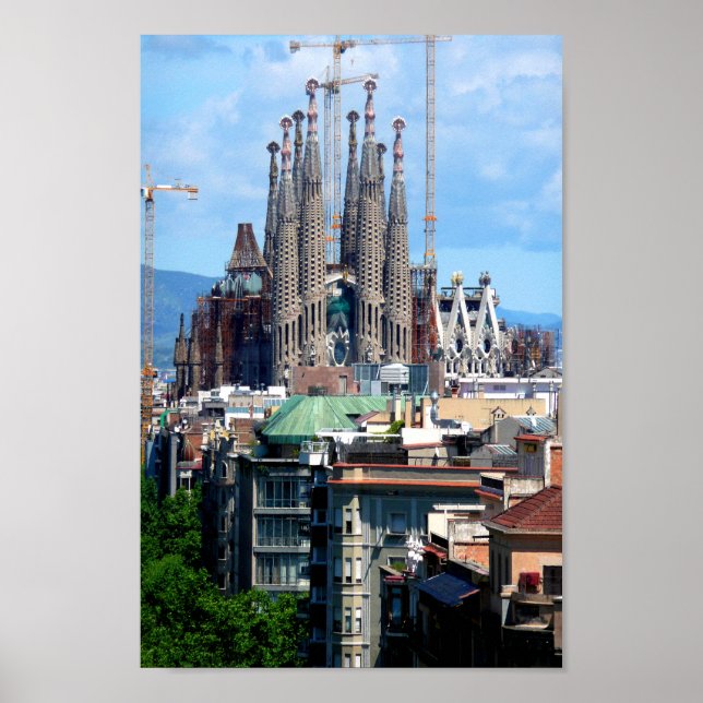 Affiche Sagrada Familia Barcelone Catalogne Espagne (Devant)