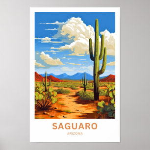 Affiche Saguaro Arizona Imprimer Voyage