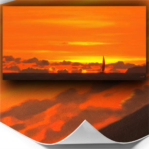 Affiche Sailboat Sunset 1300 Art Imprimer